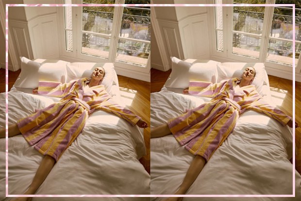 9PR: Hommey Robe in Sundae Stripes