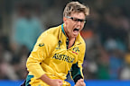 Adam Zampa celebrates the wicket of Pakistan's Mohammad Nawaz in Australia's win over Pakistan