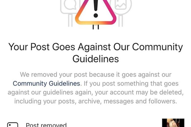 Gina's Insta ban