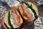 A beach sandwich by food creator Hailee Catalano