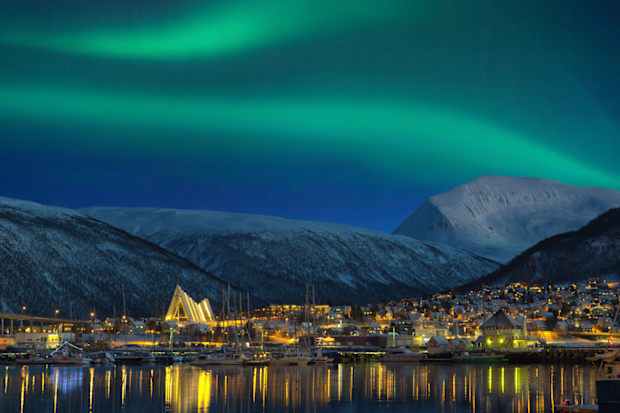 Tromso, Artic Circle. Aurora borealis