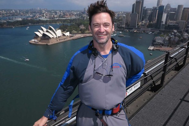 BridgeClimb Sydney -- Hugh Jackman on top of the Sydney Harbour Bridge