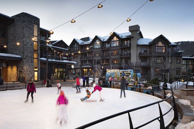 The Limelight hotel ice rink, Aspen