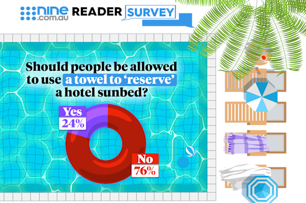 hotel sunbed poll nine graphic