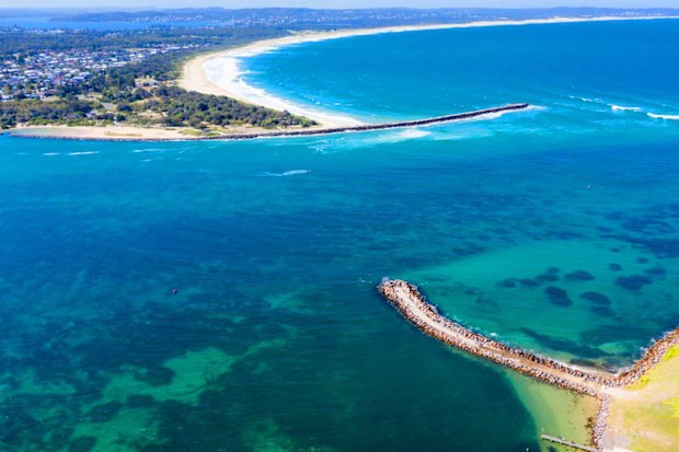 Lake Macquarie aerial view