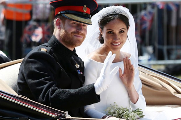 Prince Harry and the Duchess of Sussex on their wedding day in 2018.