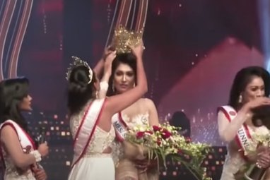Mrs World arrested after removing crown off 2021 Mrs Sri Lanka's head