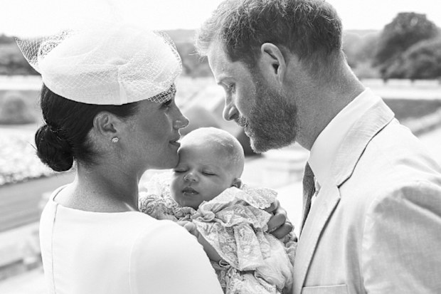 Meghan Harry Archie christening photo