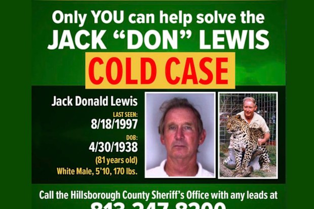 A Florida sheriff is looking into the cold case of Don Lewis' disappearance