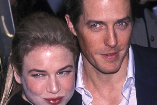 Renee Zellweger and actor Hugh Grant the 58th Annual Golden Globe Awards on January 21, 2001.