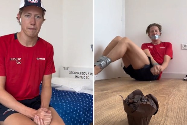Screengrabs from Henrik Christiansen's muffin 'apology'.
