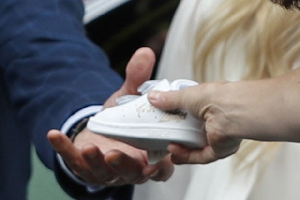 Prince Louis gifted signed Stan Smith sneakers