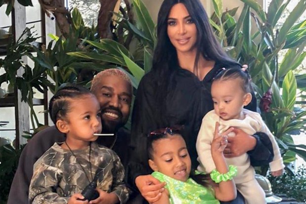 Kim Kardashian, Kanye West, family, photo