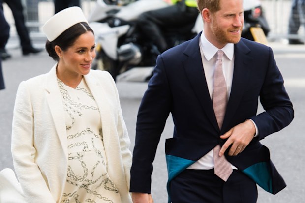 Meghan Markle and Prince Harry arrive at Westminster for Commonwealth Day March 2019