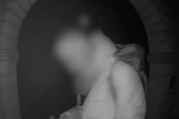 Doorbell footage man woman