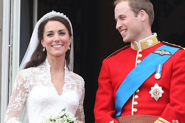 Prince William and Kate Middleton at their 2011 Royal Wedding