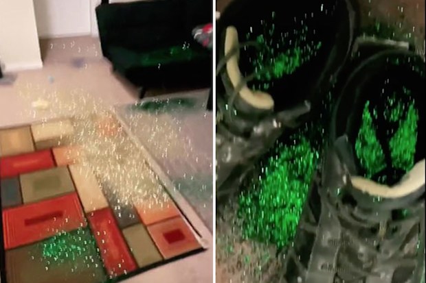 Woman gets 'glittering' revenge on her cheating partner