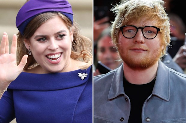 Princess Beatrice and Ed Sheeran