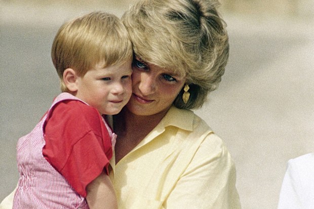 Princess Diana with Prince Harry