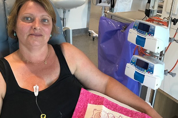Jo chemo in hospital