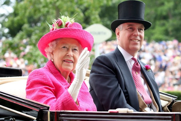 Prince Andrew and the Queen Royal Ascot