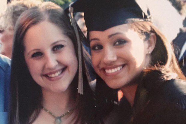 Lindsay Roth and Meghan Markle as uni students