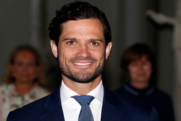 Prince Carl Phillip of Sweden attends a scholarship award in the drawing competition "The Thinking Hand" during Sweden's national day at the Royal Palace on June 6, 2019 in Stockholm, Sweden headshot.