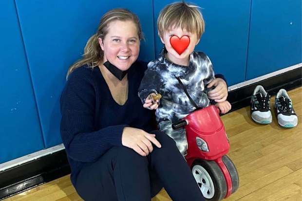 Amy Schumer with her son Gene