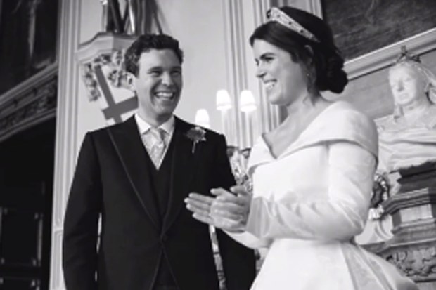 Princess Eugenie and Jack Brooksbank on their wedding day.