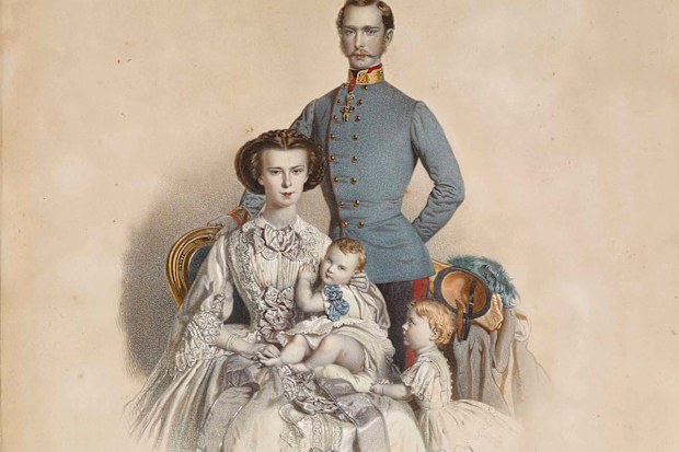 Empress Elisabeth with her husband and children