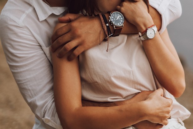 couple hugging