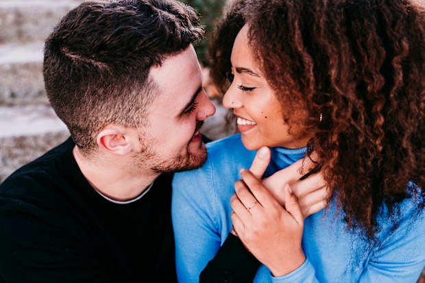 Young couple enjoying the sun