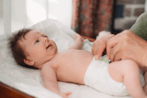 A single dad has shared how he wasn't allowed into the women's toilets to change his baby's nappy. 