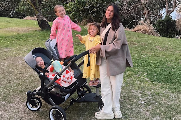 Sophie Pearce and her daughters