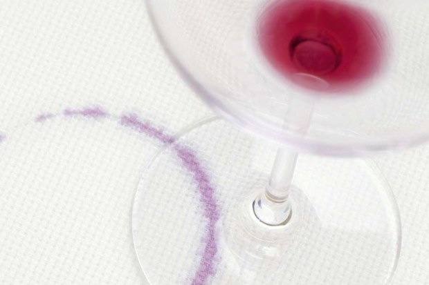 Red wine stain