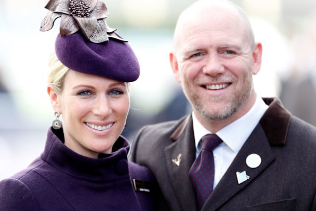 Zara Tindall and Mike Tindall attend day 4 'Gold Cup Day' of the Cheltenham Festival 2020 at Cheltenham Racecourse on March 13, 2020 in Cheltenham, England.