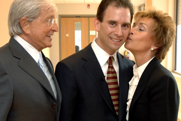 Judy Sheindlin, Jerry Sheindlin, and Judy's son Adam Levy
