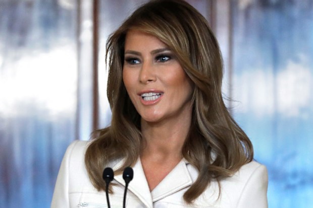 Melania Trump at the 2020 Governors Spouses Luncheon at the White House in February.