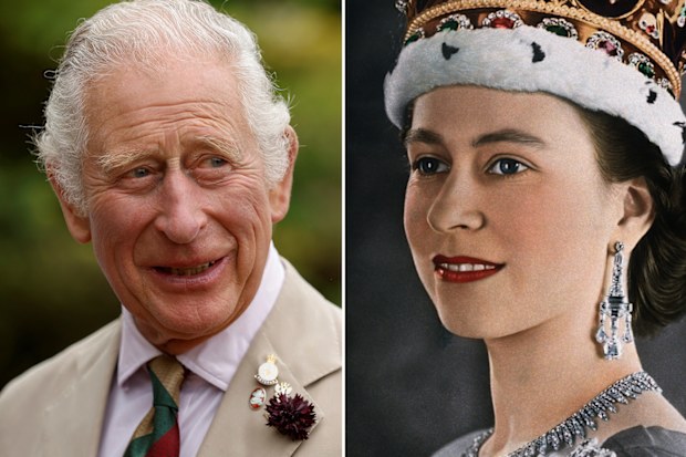 Prince Charles; Queen Elizabeth on her coronation day