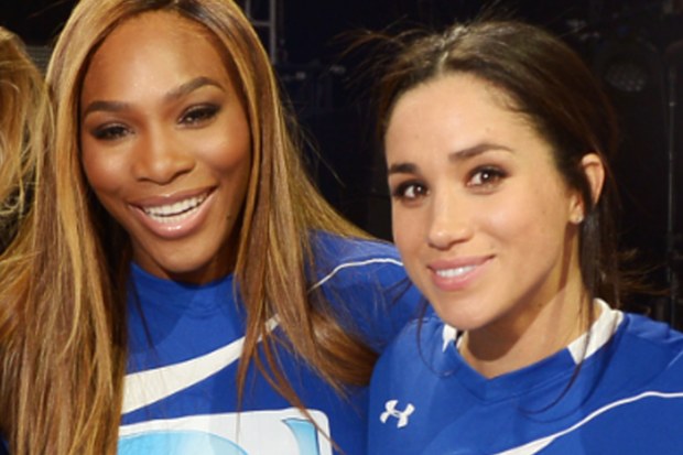 Serena Williams and Meghan Markle met at the Super Bowl in 2010.