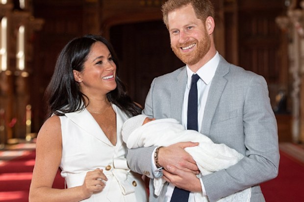 Duke and Duchess of Sussex with baby Archie.