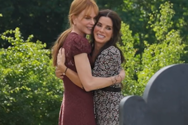 Nicole Kidman and Sandra Bullock on their first day on set of Practical Magic 2