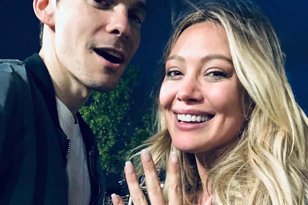 Hilary Duff, Michael Koma, wedding, married, backyard