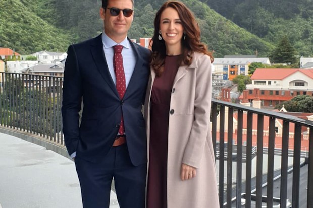 Clarke Gayford and Jacinda Ardern