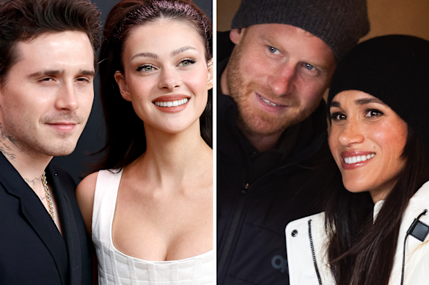 Brooklyn Beckham and Nicola Peltz Beckham; Prince Harry and Meghan Markle