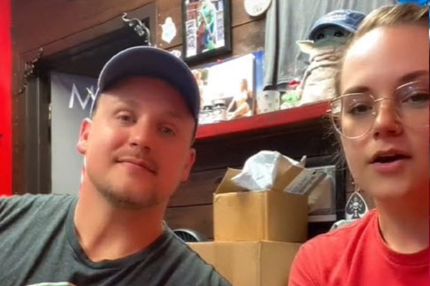 The couple discovered the uncanny coincidence on their wedding day.