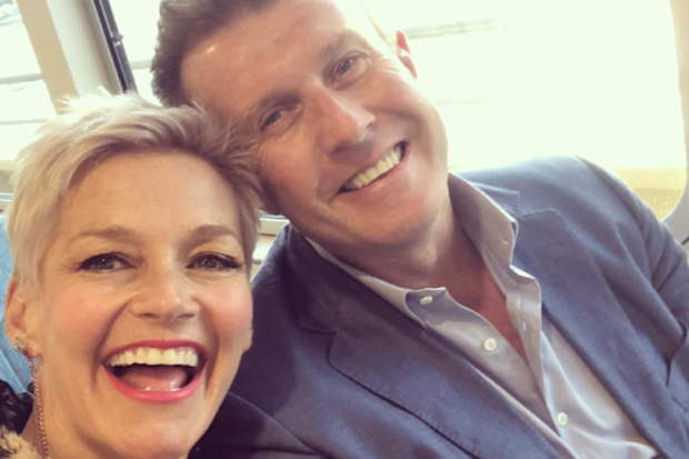 Jessica Rowe and Peter Overton selfie