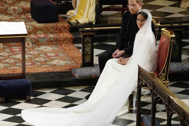 Meghan Markle's royal wedding veil.