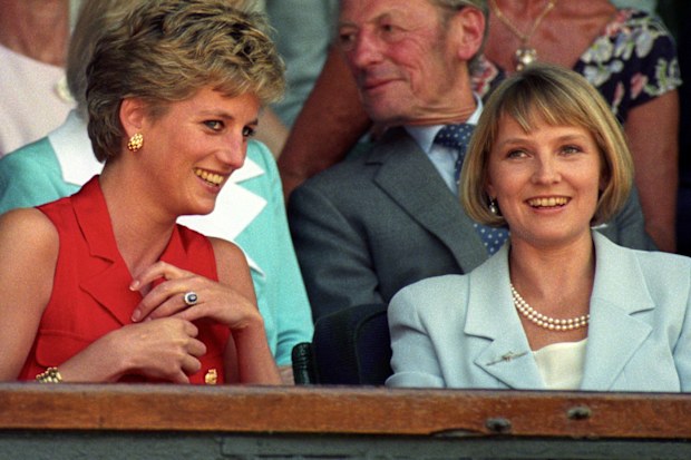 Princess Diana and Julia Samuel pictured in 1994.