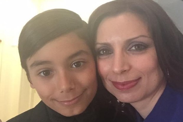 Jo Abi and her son Philip